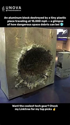 This Is What a plastic piece Can Do at 15,000 mph 😳🚀