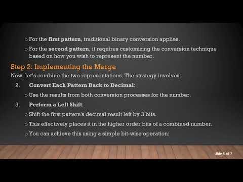 Creating a Custom Binary Representation with Two Distinct Patterns