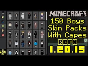 150 Boys Skin Packs With Capes For Minecraft 1.20.15 (Mobile and PC)