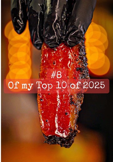 Number 8️⃣ of my Top 10 of 2025 𝙋𝘼𝙎𝙏𝙍𝘼𝙈𝙄 𝘽𝙍𝙎𝙄𝙆𝙀𝙏 This pastrami recipe is from my cookbook and this was probably my best pastrami brisket to date and I’ve only done three so far. Even though it was the best one yet, I know I can still do better. One thing I messed up on: during the 7-day brine, I didn’t rotate the meat a few times like I should’ve. I think that led to the uneven pink in the middle. The brine definitely did not reach the center, mainly because the meat side that was