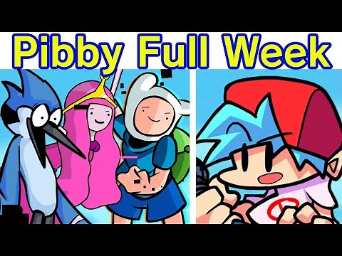 Friday Night Funkin' Pibby Corrupted FULL WEEK (Come Learn With Pibby x FNF Mod) (Mordecai Finn Etc)