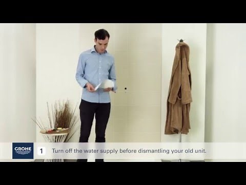 Install GROHE shower system