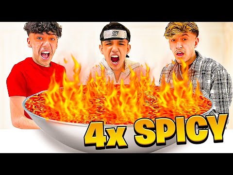 Extremely HOT Spicy Noodles Challenge With Brothers! Winner Gets $1,000