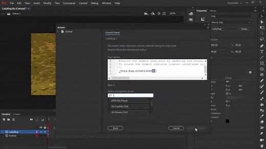 Create and publish HTML5 Canvas documents in Animate