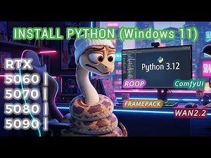 How To Install Python On Windows 11 Tutorial For Beginners Download Setup RTX 50 Series AI Tools