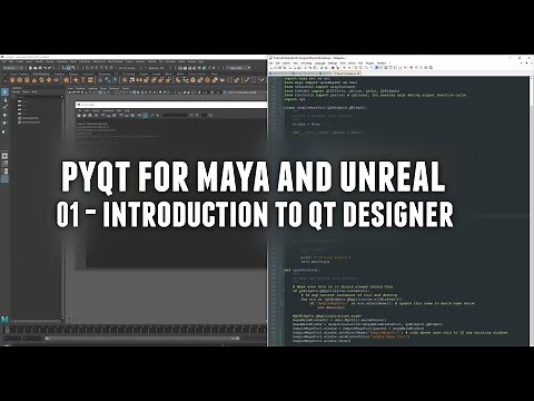 PyQt for Maya and Unreal 01 - Introduction to Qt Designer