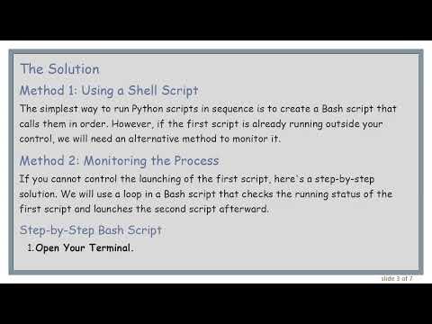 How to Run a Python Script After Another Finishes?