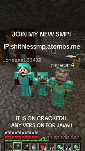 NO ONE IS STACKED #javaserver #EU #minecraft #smp #crackedsmp | Minecraft Server