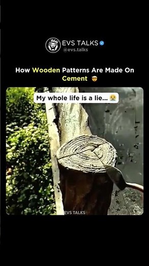 This Is How Wooden Patterns Are Made 🪵🤯 | When Cement Pretends to Be Wood! 🔨