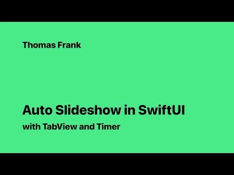 Auto Slideshow in SwiftUi with TabView and Timer