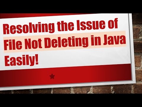 Resolving the Issue of File Not Deleting in Java Easily!