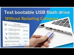 How can I test if a bootable USB flash drive is working or not in a virtual utility tool 🔥🔥