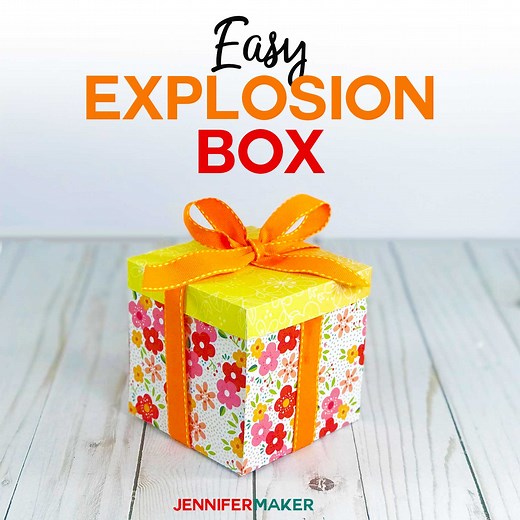 Explosion Box Card Tutorial: Endless Box - Free SVG File