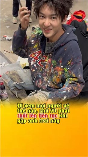 The question is, how can you draw with a color palette like that? #funny #hai #haihuoc #giodongla...