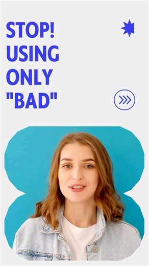 Stop! only Using "bad"｜フォーマルに言い換える10表現 #英単語 #英語