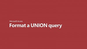 Use a union query to combine multiple queries into a single result