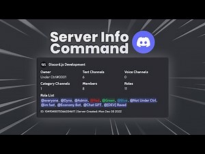 Server Info Command 📋 Discord.js v14