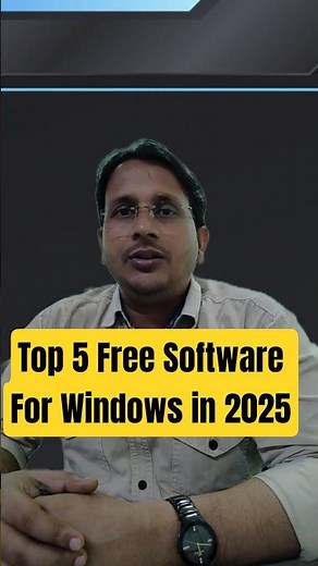 Top 5 Best Free Software for Windows 2025🚀| Must Have PC Apps #FreeSoftware #WindowsApps #TechShorts