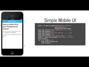 PiUi - Add a mobile phone UI to your Raspberry Pi project