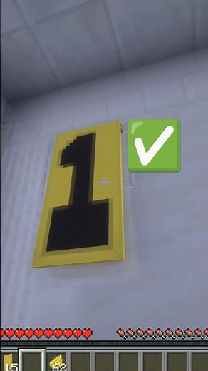 How to Make a #1 Banner Pattern in Minecraft | Quick Tutorial #shorts