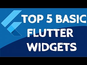 5 basic widgets that every flutter beginner should know | Flutter tutorial for beginners