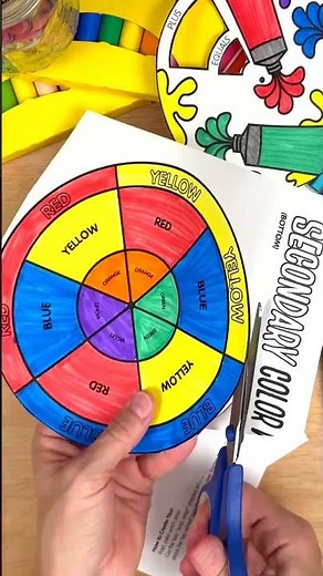 Color Wheel Spinners | Teach Color Theory Step by Step for Elementary & Middle School