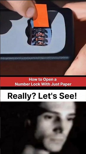 How to Open a Number Lock With Just Paper #shorts #ytshorts #shortsfeed #viralvideos
