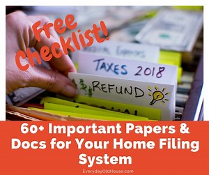 60+ Important Papers and Documents For a Home Filing System (Checklist)