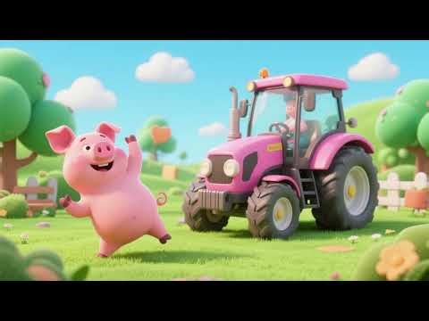 The Piggy’s Pink Tractor Dance | Nursery Rhymes & Kids Songs