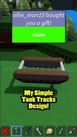 Roblox Build a Boat for Treasure Gift & my Simple Tank Tracks Design & Mechanics #roblox #babft