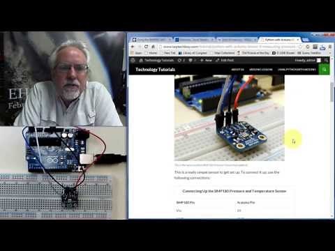 Arduino with Python LESSON 9: Measuring Pressure and Temperature with the BMP180 Sensor