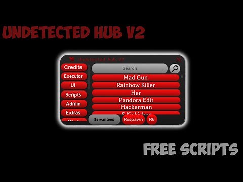 Roblox Script Showcase Undetected Hub V2