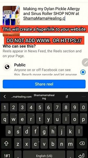 🌻 How To Add a website link or hyperlink to Facebook reels | #shorts #contentcreator