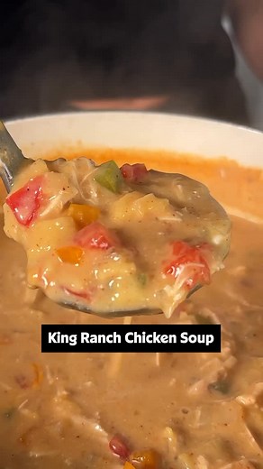 Allrecipes on Instagram: "A pot of this soup would make your week even better! 🍲 In need of a warm, comforting meal for the week? Look no further than this King Ranch Chicken Soup! Find the full recipe down below or at the link in the @allrecipes bio. 🌟 Ingredients: 2 tablespoons canola oil 1 cup chopped yellow onion 1 cup chopped multicolored bell peppers 2 teaspoons chili powder 1 teaspoon ground cumin 1 teaspoon garlic powder 1 teaspoon onion powder 1 (10 1/2 ounce) can condensed cream of m