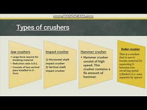 What is crusher | How many types of crushers are there? | Chemistry top