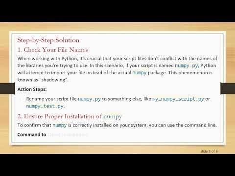 How to Install numpy on Windows