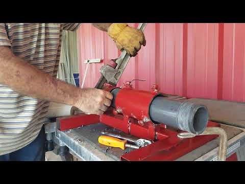 How to thread 3 inch PVC pipe
