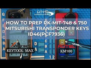 How To Generate KeylessFactory Mitsubishi Keys using Xhorse VVDI Keytool Max & Autel KM100 and