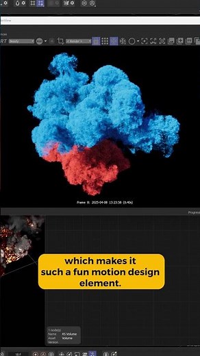 Make a Colored Powder Explosion in 3D! #3dart #3danimationsoftware #motiondesign