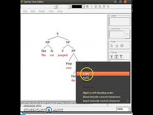 Syntax Parsing with Syntax Tree Editor