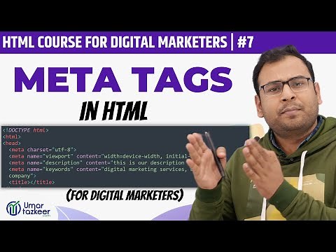 What are Meta Tags | Important Meta Tags for SEOs | HTML Course | #7