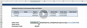 Excel Database Functions: Tutorial, Video, and Template
