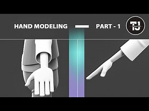 Maya 3d Character modeling Part - 1 (Hand modeling)
