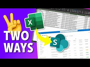 ✌️TWO WAYS to Get Data from Excel into a SharePoint List