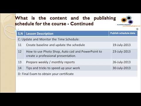 Preparation Course for Planning Engineers