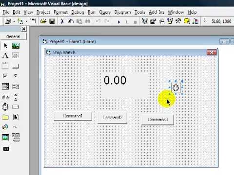Make a Digital stopwatch in Visual Basic 6.0 (Tutorial)[MyzticStudios]