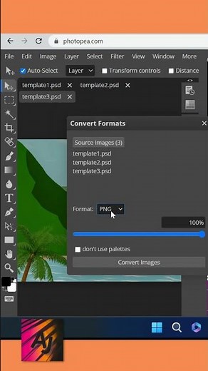 Easy way to convert multiple PSDs into PNG files without Photoshop