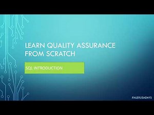 Complete SQL Into for QA - SQL for Testers