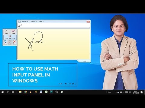How to use math input panel in windows?