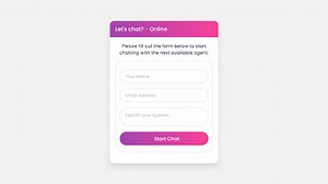 Responsive Chat Box UI Design using only HTML & CSS